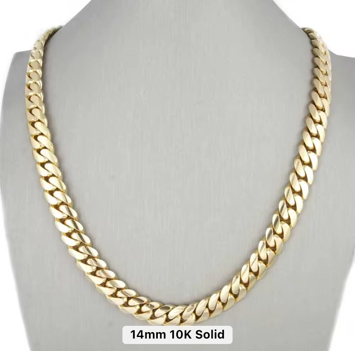 10k Yellow Gold Cuban Link Chains
