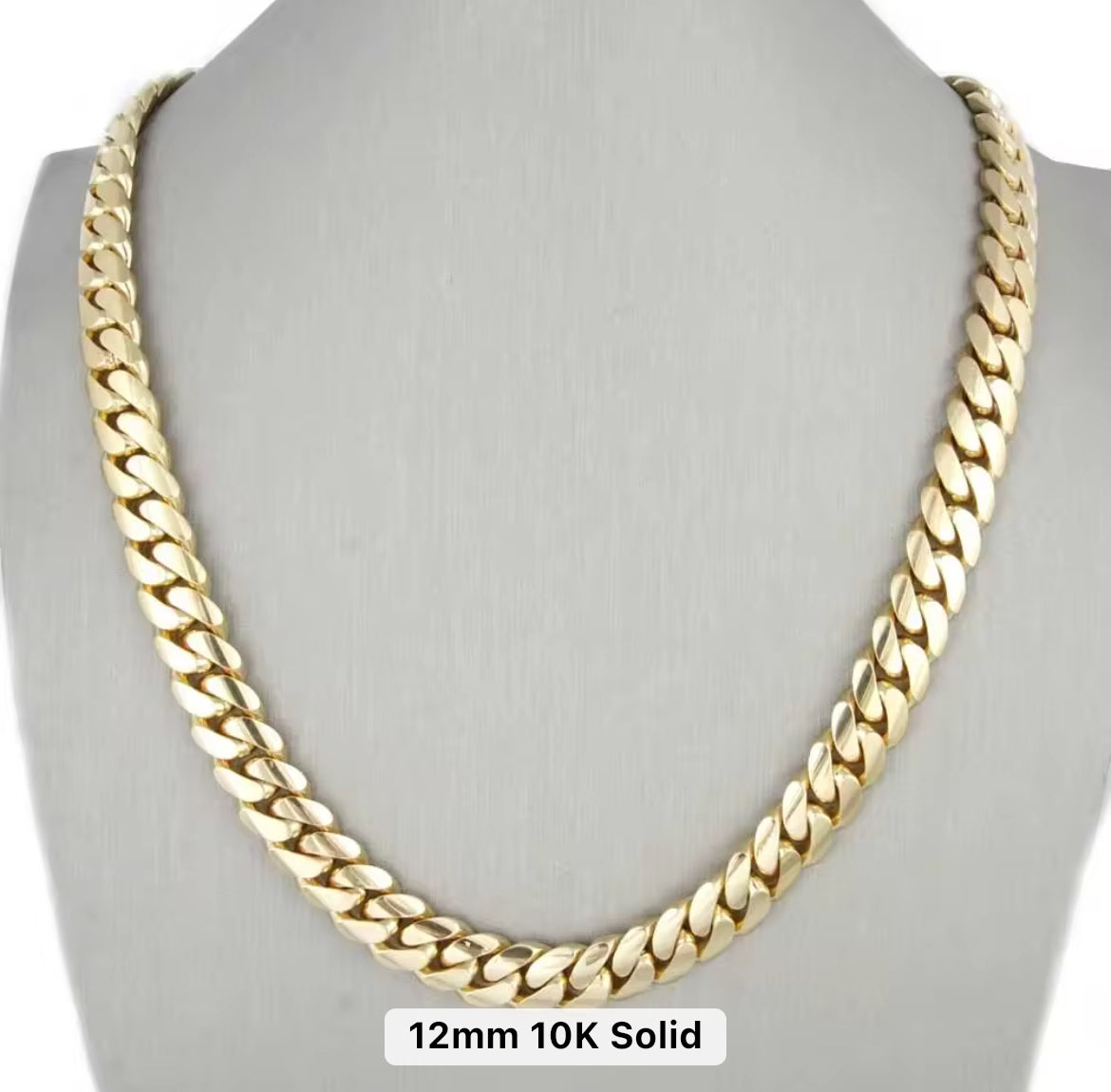 10k Yellow Gold Cuban Link Chains