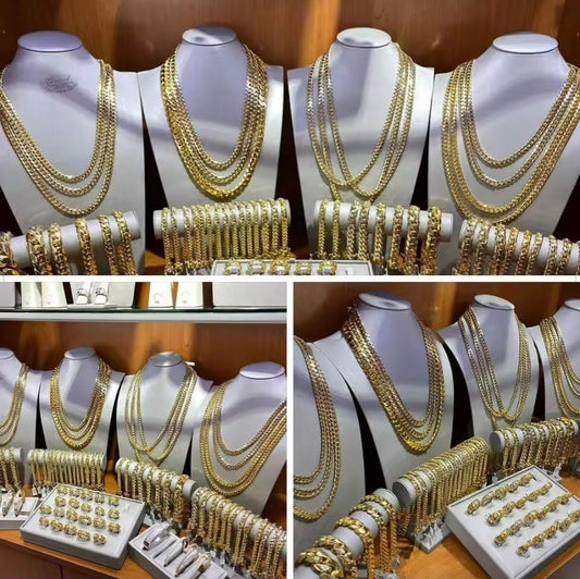 10k Yellow Gold Cuban Link Chains