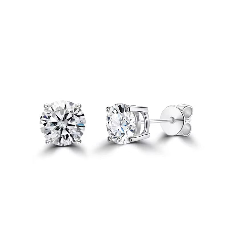 14k Gold 1.0CT Diamond Stud Earrings