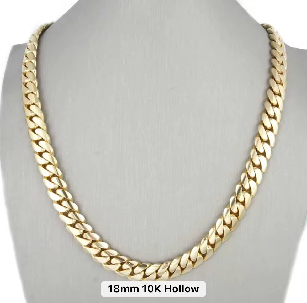 10k Yellow Gold Cuban Link Chains