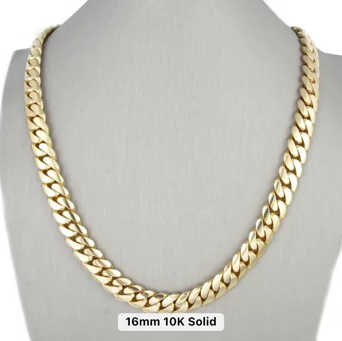 10k Yellow Gold Cuban Link Chains