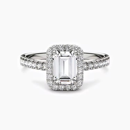 18k White Gold Diamond Engagement Ring