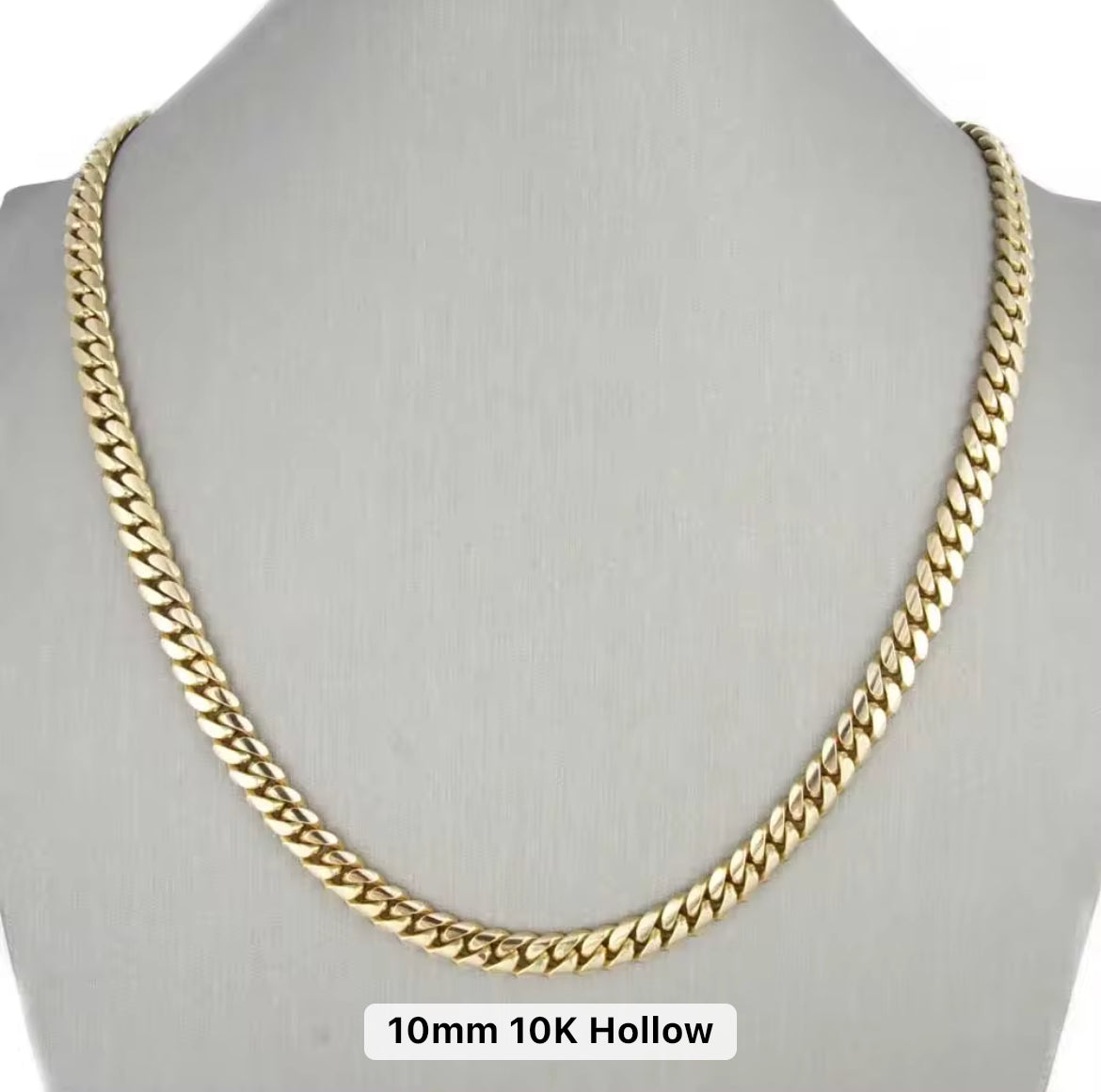 10k Yellow Gold Cuban Link Chains