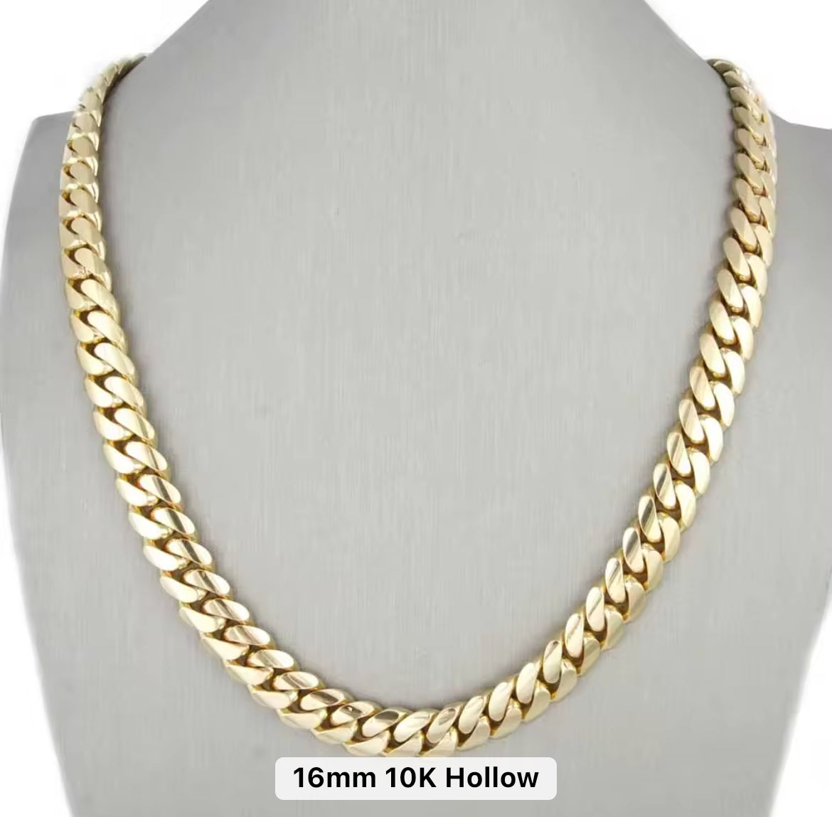 10k Yellow Gold Cuban Link Chains